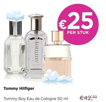 Promoties Tommy hilfiger tommy boy eau de cologne - Tommy Hilfiger - Geldig van 02/01/2019 tot 31/01/2019 bij ICI PARIS XL