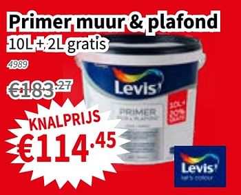 Promoties Primer muur + plafond - Levis - Geldig van 03/01/2019 tot 18/01/2019 bij Cevo Market