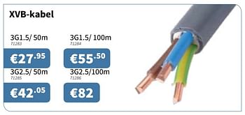 Promoties Xvb-kabel - Huismerk - Cevo - Geldig van 03/01/2019 tot 18/01/2019 bij Cevo Market