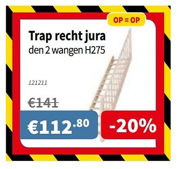 Promoties Trap recht jura den 2 wangen h275 - Huismerk - Cevo - Geldig van 03/01/2019 tot 18/01/2019 bij Cevo Market
