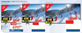 Promoties Samsung smart flat ultra hd-tv ue43nu7190sxxn - Samsung - Geldig van 03/01/2019 tot 31/01/2019 bij Eldi