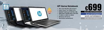 Promoties Hp home notebook - HP - Geldig van 03/01/2019 tot 31/01/2019 bij Compudeals