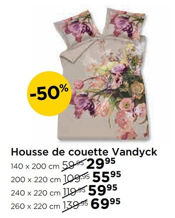 Promotions Housse de couette vandyck - vandyck - Valide de 03/01/2019 à 30/01/2019 chez Molecule