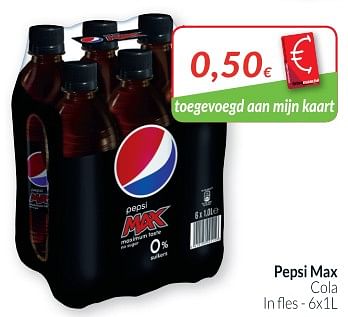 Promoties Pepsi max cola - Pepsi - Geldig van 02/01/2019 tot 31/01/2019 bij Intermarche
