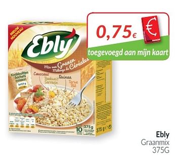 Promoties Ebly graanmix - Ebly - Geldig van 02/01/2019 tot 31/01/2019 bij Intermarche
