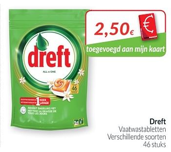 Promoties Dreft vaatwastabletten verschillende soorten - Dreft - Geldig van 02/01/2019 tot 31/01/2019 bij Intermarche