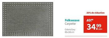 Promoties Folkweave carpette - Huismerk - Carpetright - Geldig van 03/01/2019 tot 31/01/2019 bij Carpetright