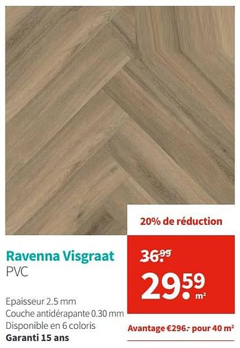 Promotions Ravenna visgraat pvc - Produit Maison - Carpetright - Valide de 03/01/2019 à 31/01/2019 chez Carpetright