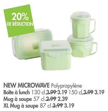 Promotions New microwave polypropylène - Produit maison - Casa - Valide de 02/01/2019 à 27/01/2019 chez Casa