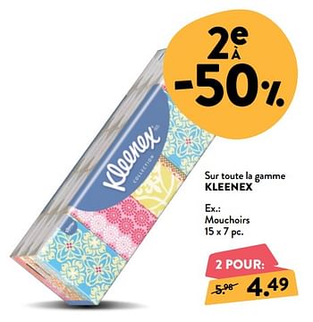 Promotions Mouchoirs - Kleenex - Valide de 02/01/2019 à 29/01/2019 chez DI