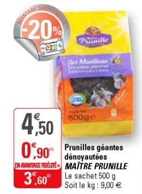 Prunilles géantes dénoyautées - Maître Prunille - 500 g