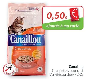 Promotions Canaillou croquettes pour chat - Canaillou - Valide de 02/01/2019 à 31/01/2019 chez Intermarche