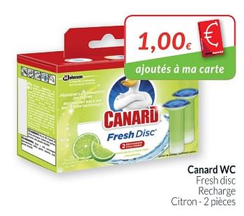 Canard WC Canard wc fresh disc recharge citron - En promotion chez