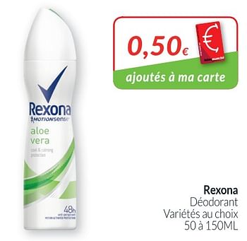 Promotions Rexona déodorant - Rexona - Valide de 02/01/2019 à 31/01/2019 chez Intermarche