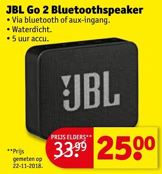 Werkelijk Bestuurbaar Brutaal JBL Jbl go 2 bluetoothspeaker - Promotie bij Kruidvat