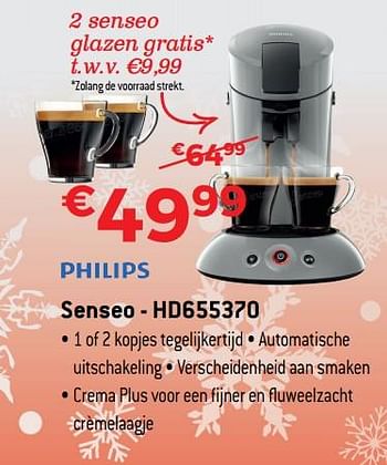 Promoties Philips senseo - hd655370 - Philips - Geldig van 03/01/2019 tot 31/01/2019 bij Exellent