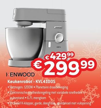 Promotions Kenwood keukenrobot - kvl4100s - Kenwood - Valide de 03/01/2019 à 31/01/2019 chez Exellent