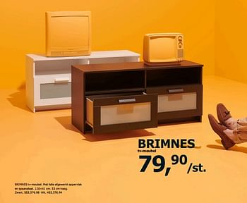 Promoties Brimnes tv-meubel - Huismerk - Ikea - Geldig van 23/11/2018 tot 31/07/2019 bij Ikea