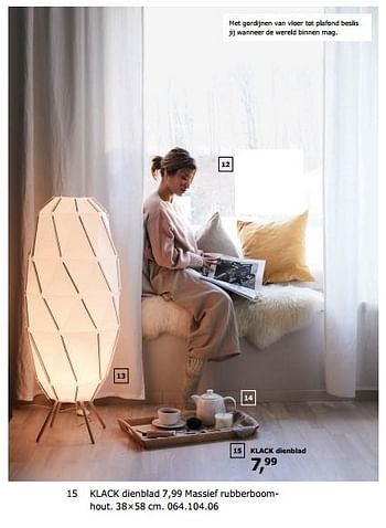 Promoties Klack dienblad - Huismerk - Ikea - Geldig van 23/11/2018 tot 31/07/2019 bij Ikea