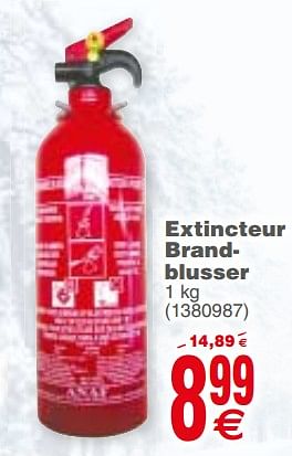 Promoties Extincteur brandblusser - Osec - Geldig van 08/01/2019 tot 21/01/2019 bij Cora