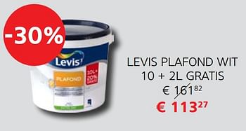 Promoties Levis plafond wit - Levis - Geldig van 03/01/2019 tot 31/01/2019 bij Disco G.V.