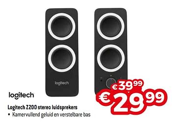 Promoties Logitech z200 stereo luidsprekers - Logitech - Geldig van 03/01/2019 tot 31/01/2019 bij Exellent