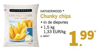Promoties Chunky chips - Hatherwood - Geldig van 14/01/2019 tot 19/01/2019 bij Lidl
