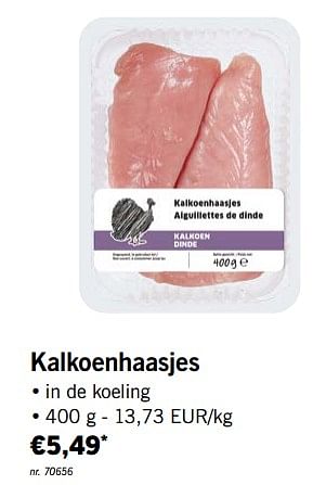 Promoties Kalkoenhaasjes - Huismerk - Lidl - Geldig van 14/01/2019 tot 19/01/2019 bij Lidl