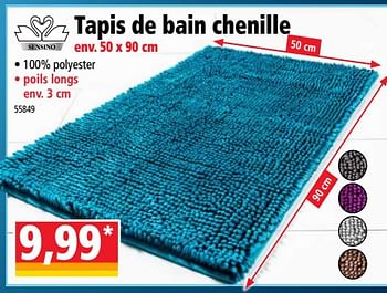 Promoties Tapis de bain chenille - Sensino - Geldig van 09/01/2019 tot 15/01/2019 bij Norma