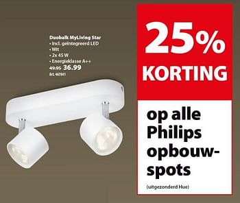 Promoties Philips duobalk myliving star - Philips - Geldig van 16/01/2019 tot 28/01/2019 bij Gamma