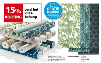 Promoties Palmen blauw groen - Huismerk - Gamma - Geldig van 16/01/2019 tot 28/01/2019 bij Gamma