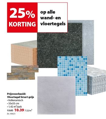 Promoties Vloertegal smart grijs - Huismerk - Gamma - Geldig van 16/01/2019 tot 28/01/2019 bij Gamma
