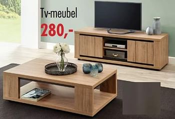 Promoties Tv-meubel - Huismerk - MS Meubelshopping 2000 - Geldig van 01/01/2019 tot 31/01/2019 bij MS Wonen