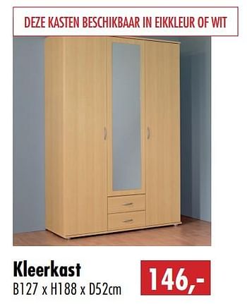 Promoties Kleerkast - Huismerk - MS Meubelshopping 2000 - Geldig van 01/01/2019 tot 31/01/2019 bij MS Wonen
