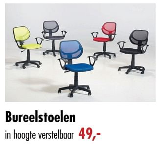 Promoties Bureelstoelen - Huismerk - MS Meubelshopping 2000 - Geldig van 01/01/2019 tot 31/01/2019 bij MS Wonen