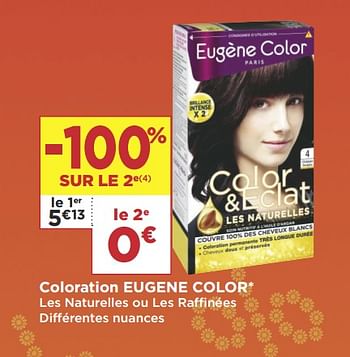 Promotions Coloration eugene color - Eugène Color - Valide de 08/01/2019 à 20/01/2019 chez Super Casino