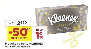Promoties Mouchoirs boîte kleenex - Kleenex - Geldig van 08/01/2019 tot 20/01/2019 bij Super Casino