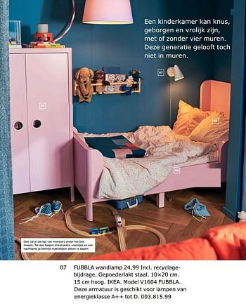 Om toevlucht te zoeken functie Permanent Huismerk - Ikea Fubbla wandlamp - Promotie bij Ikea
