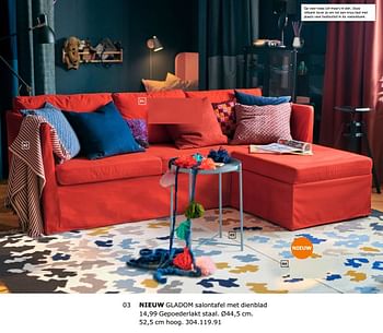 Promoties Nieuw gladom salontafel met dienblad - Huismerk - Ikea - Geldig van 23/11/2018 tot 31/07/2019 bij Ikea