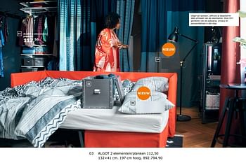 Promoties Algot 2 elementen-planken - Huismerk - Ikea - Geldig van 23/11/2018 tot 31/07/2019 bij Ikea