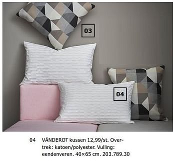 Promoties Vänderot kussen - Huismerk - Ikea - Geldig van 23/11/2018 tot 31/07/2019 bij Ikea