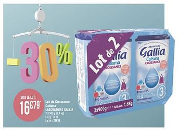 Promoties Lait de croissance calisma laboratoire gallia - Gallia - Geldig van 08/01/2019 tot 03/02/2019 bij Géant Casino