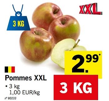 Promotions Pommes xxl - Produit maison - Lidl - Valide de 14/01/2019 à 19/01/2019 chez Lidl