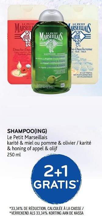 Promotions Shampooing - Le Petit Marseillais - Valide de 16/01/2019 à 29/01/2019 chez Alvo