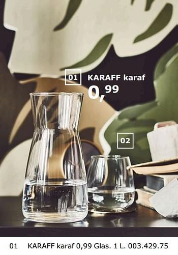 Promoties Karaff karaf - Huismerk - Ikea - Geldig van 23/11/2018 tot 31/07/2019 bij Ikea