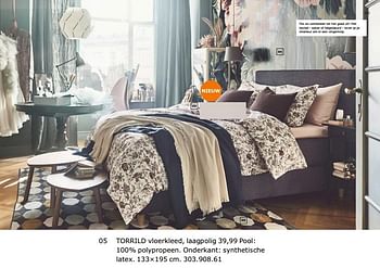 Promoties Torrild vloerkleed, laagpolig - Huismerk - Ikea - Geldig van 23/11/2018 tot 31/07/2019 bij Ikea
