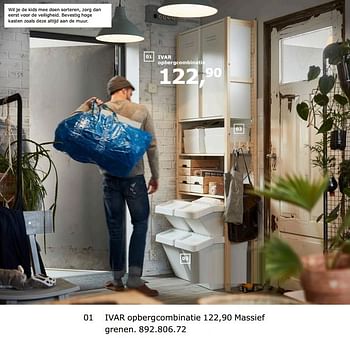 Promoties Ivar opbergcombinatie - Huismerk - Ikea - Geldig van 23/11/2018 tot 31/07/2019 bij Ikea