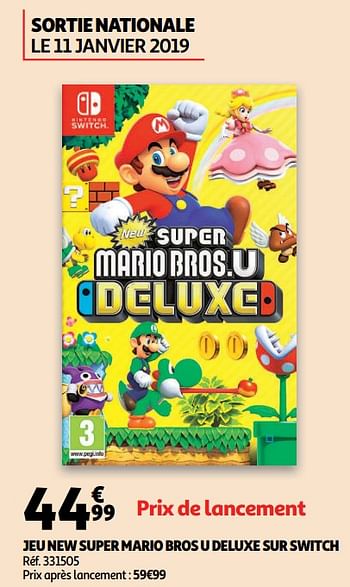 Nintendo Jeu New Super Mario Bros U Deluxe Sur Switch En Promotion Chez Auchan Ronq