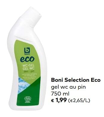 Promotions Boni selection eco gel wc au pin - Boni - Valide de 02/01/2019 à 05/02/2019 chez Bioplanet