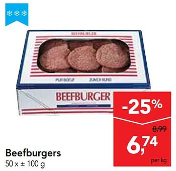 Promoties Beefburgers - Huismerk - Makro - Geldig van 16/01/2019 tot 29/01/2019 bij Makro